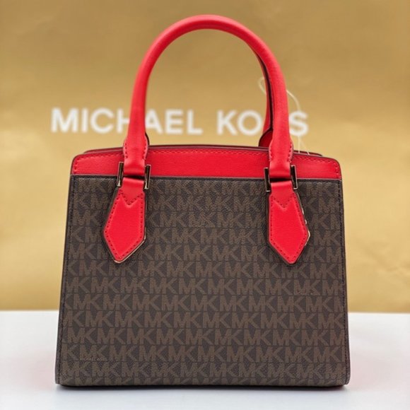 Michael Kors Mott Medium Satchel Coral Reef - Picture 8 of 8